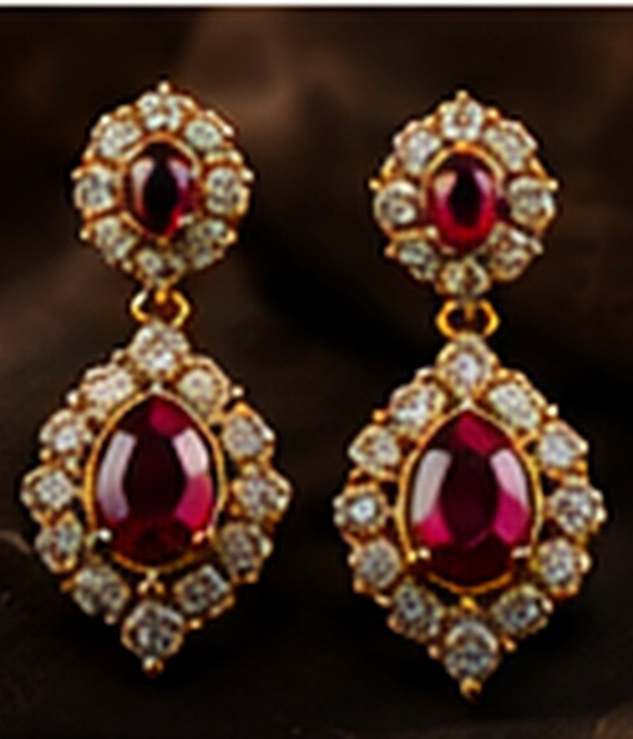 Gold Heirloom Earrings view 3